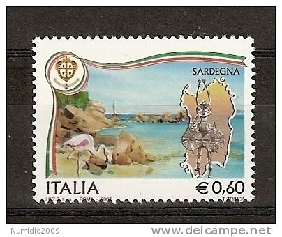 2007 ITALIA Varietà SARDEGNA MNH ** - RR3684-7 - Abarten Und Kuriositäten