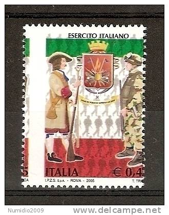 2005 ITALIA Varietà ESERCITO MNH ** - RR3687-4 - Errors And Curiosities