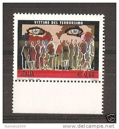 2006 ITALIA Varietà VITTIME TERRORISMO MNH ** RR3688-4 - Variedades Y Curiosidades