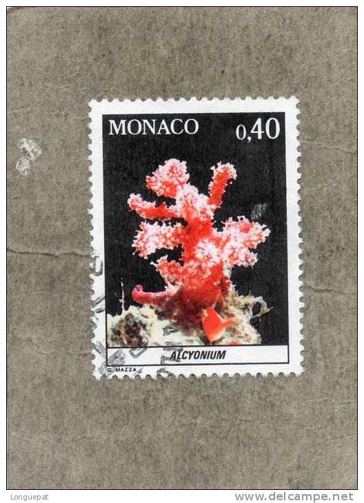 MONACO: Faune De La Méditerranée : Alcyonium (organisme Marin Proche Des Coraux ) - Gebruikt