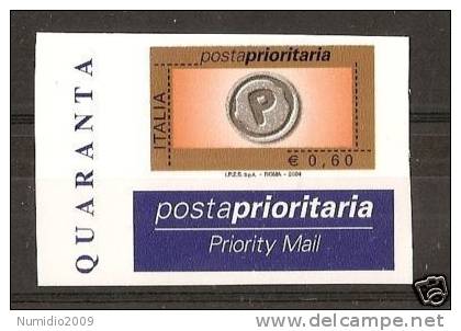 2004 ITALIA Varietà PRIORITARIO 0,60 MNH ** - RR3694-1 - Abarten Und Kuriositäten
