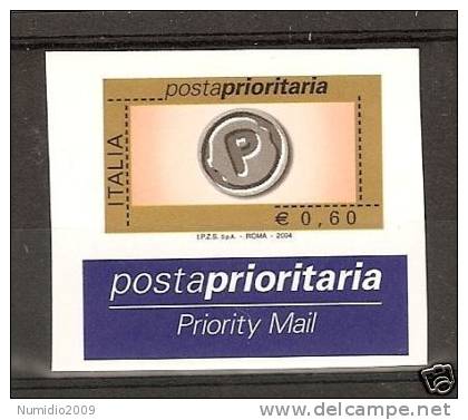 2004 ITALIA Varietà PRIORITARIO 0,60 MNH ** - RR3693-2 - Abarten Und Kuriositäten