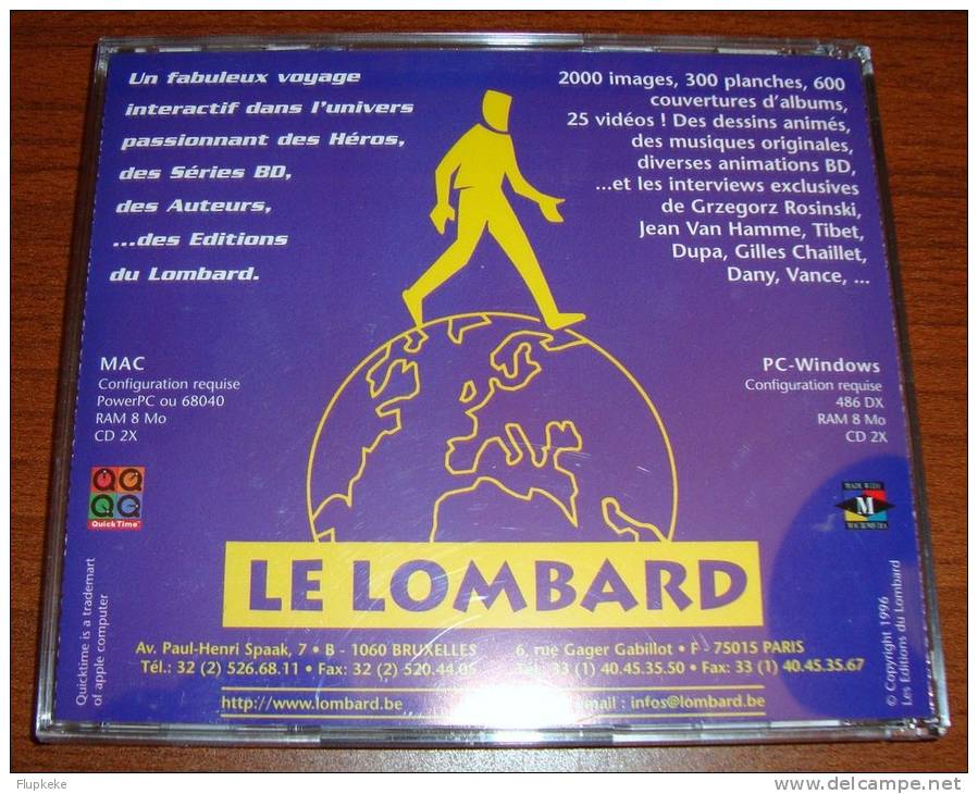 Sur Le Pas De Vos Héros Un Fabuleux Voyage Interactif Dans L´Univers Des Éditions Du Lombard 1996 - Disques & CD