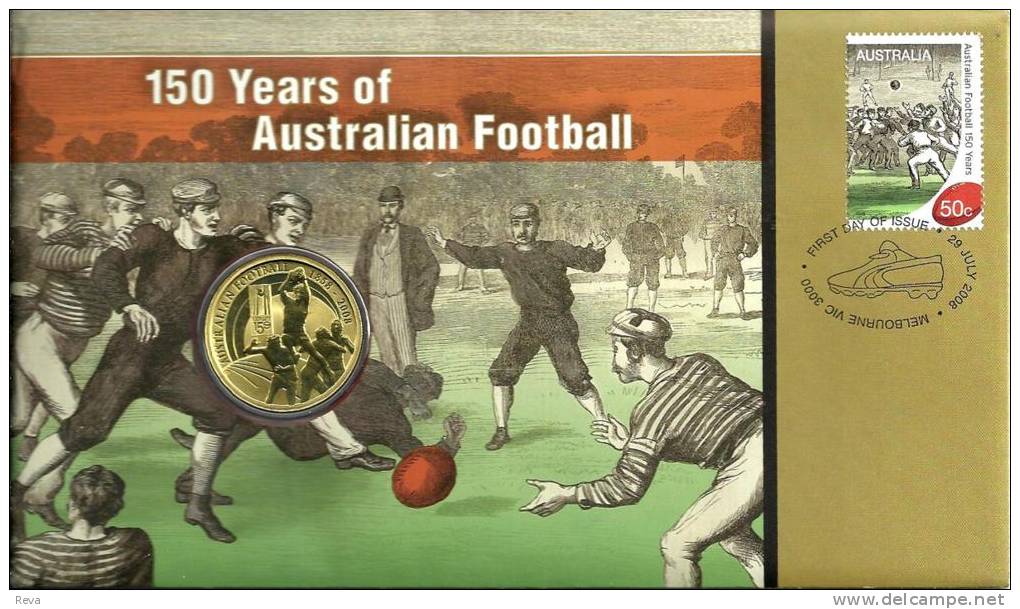 AUSTRALIA $1 150YEARS OF AUSTRALIAN FOOTBALL FRONT QEII HEAD1YEAR PNC 2008 UNC NOT RELEASED READ DESCRIPTION CAREFULLY!! - Otros & Sin Clasificación