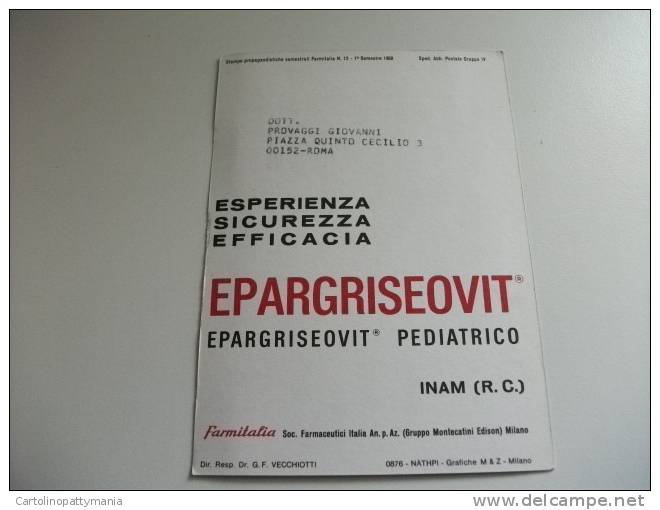 Paracadutisti Pubblicitaria Epargriseovit  Farmitalia - Parachutting
