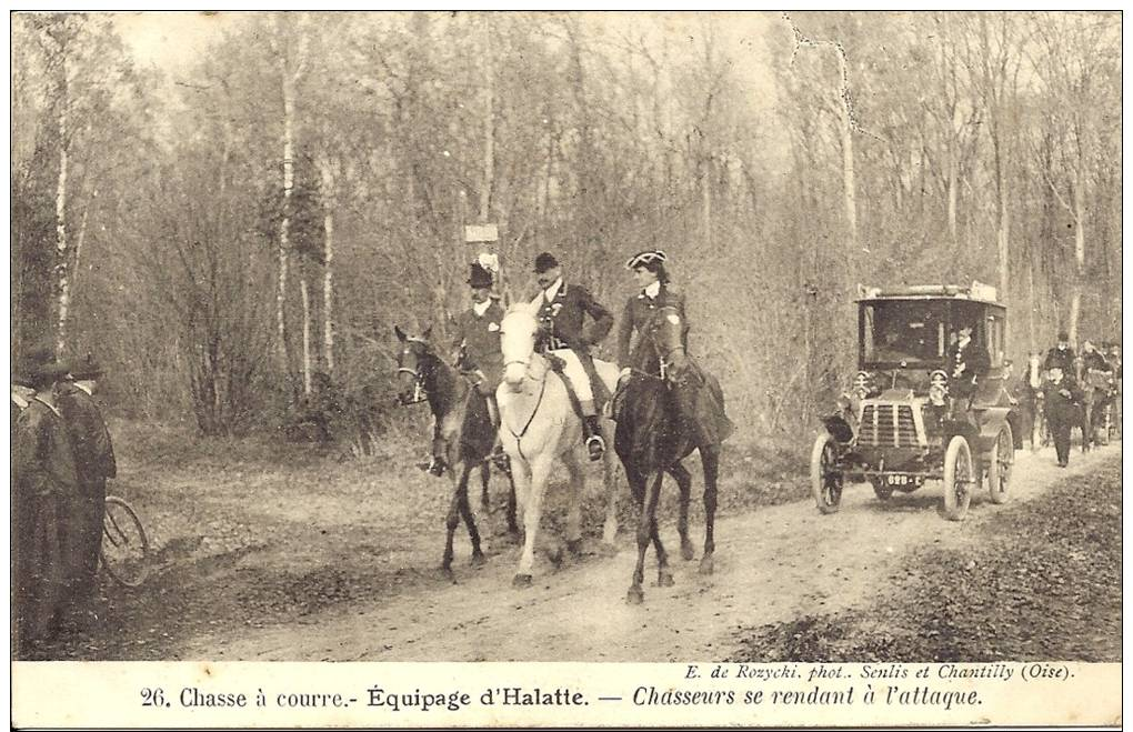 26. Chasse à Courre - Equipage D´ Halatte - Chasseurs Se Rentrant à L´attaque - Phot. F. De Rozycki ( Oise ) - Chantilly