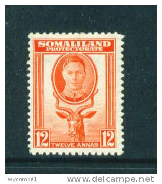 SOMALILAND  -  1942  George VI  12a  Mounted Mint  As Scan - Somaliland (Protectorate ...-1959)