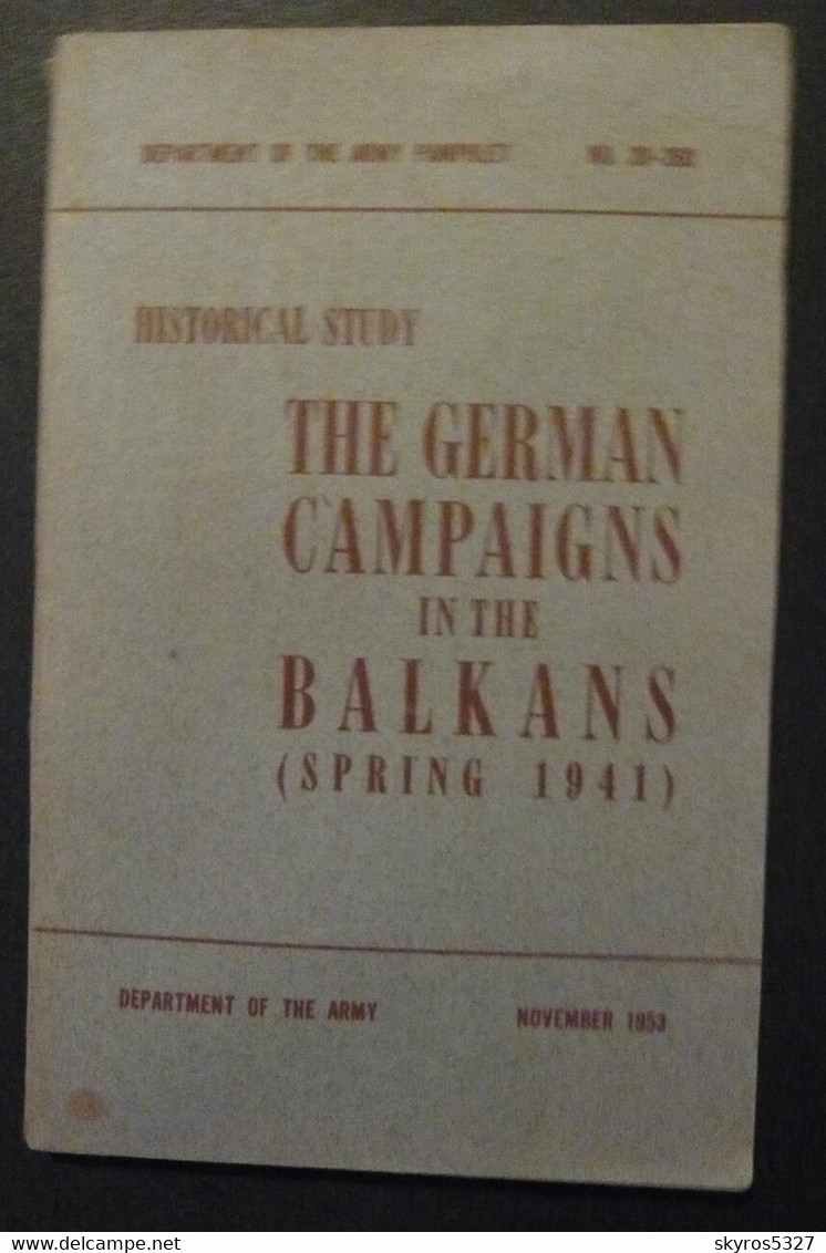 The German Campaigns In The Balkans (spring 1941) - Ejército Extranjero