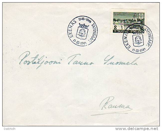 FINLAND 1946 400th Anniversary Of Tammisaari FDC.  Michel 333 - FDC