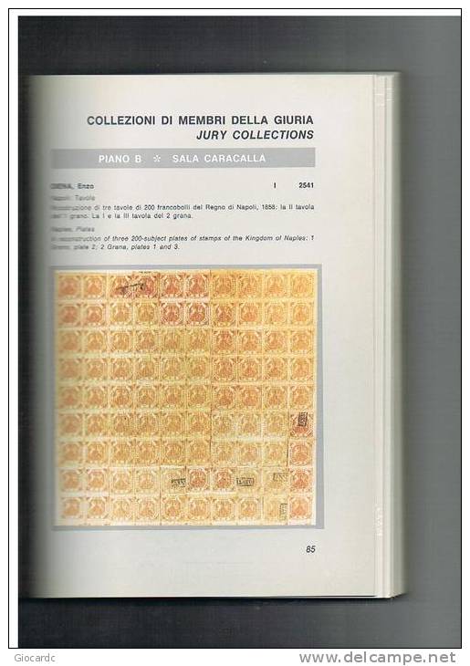 1985 CATALOGO ESPOSIZIONE MONDALE DI FILATELIA A ROMA ITALIA' 85 - Italië