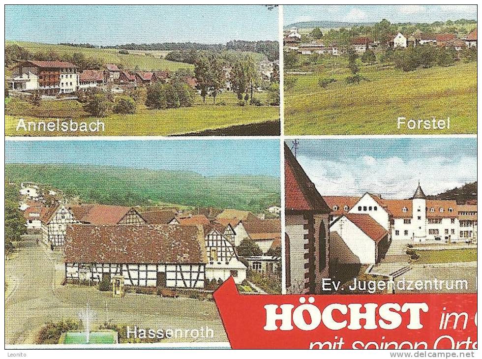 HÖCHST Annelsbach Hassenroth Hummetroth Forstel Pfirschbach Hetschbach Dusenbach..2 Karten - Hoechst