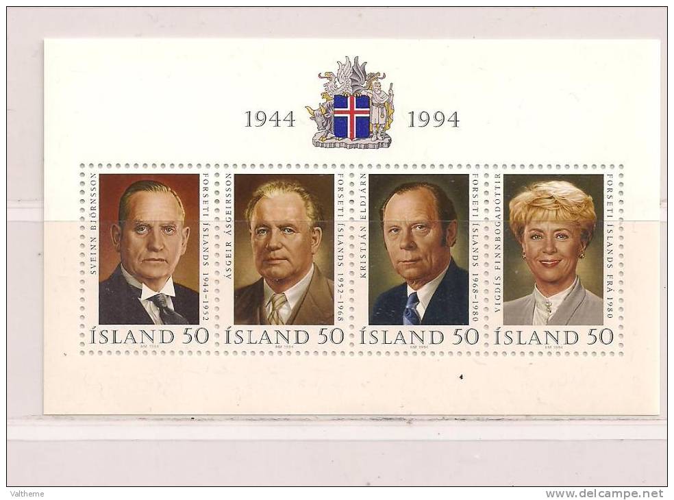 ISLANDE  ( EUIS - 8 )  1994    N° YVERT ET TELLIER  N° 16  N** - Blocs-feuillets