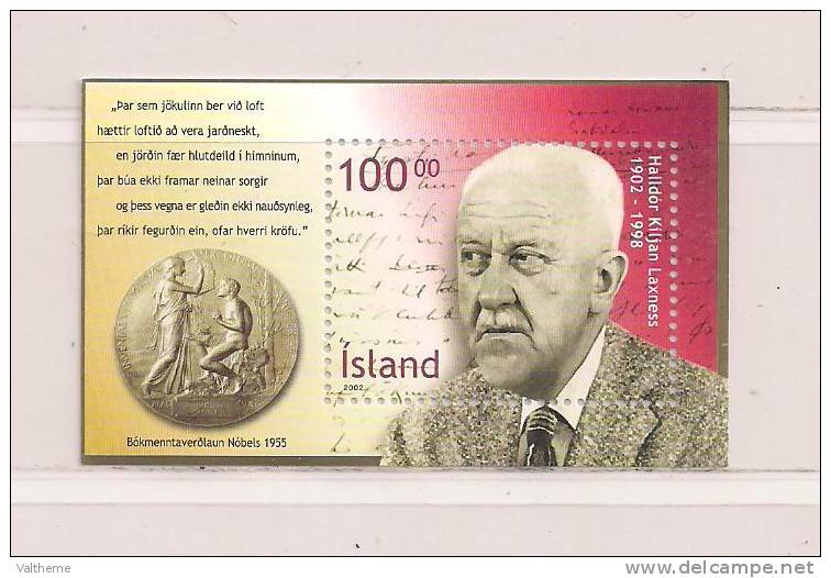 ISLANDE  ( EUIS - 10 )  2002    N° YVERT ET TELLIER   N° 30    N** - Blokken & Velletjes