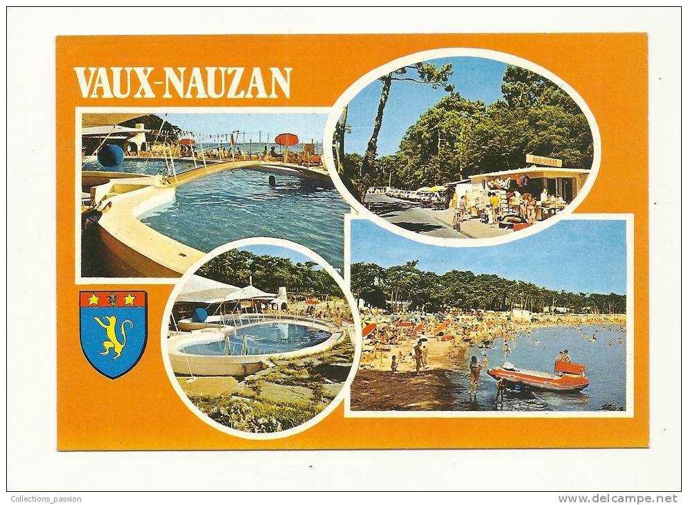 Cp, 17, Vaux-Nauzan, Multi-Vues, écrite - Vaux-sur-Mer