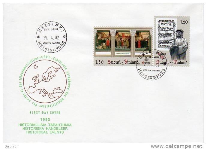 FINLAND 1982 Europa: Historical Events FDC.  Michel 899-900 - FDC