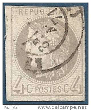 FRANCE Oblitéré Y&T N°41B - 1870 Bordeaux Printing