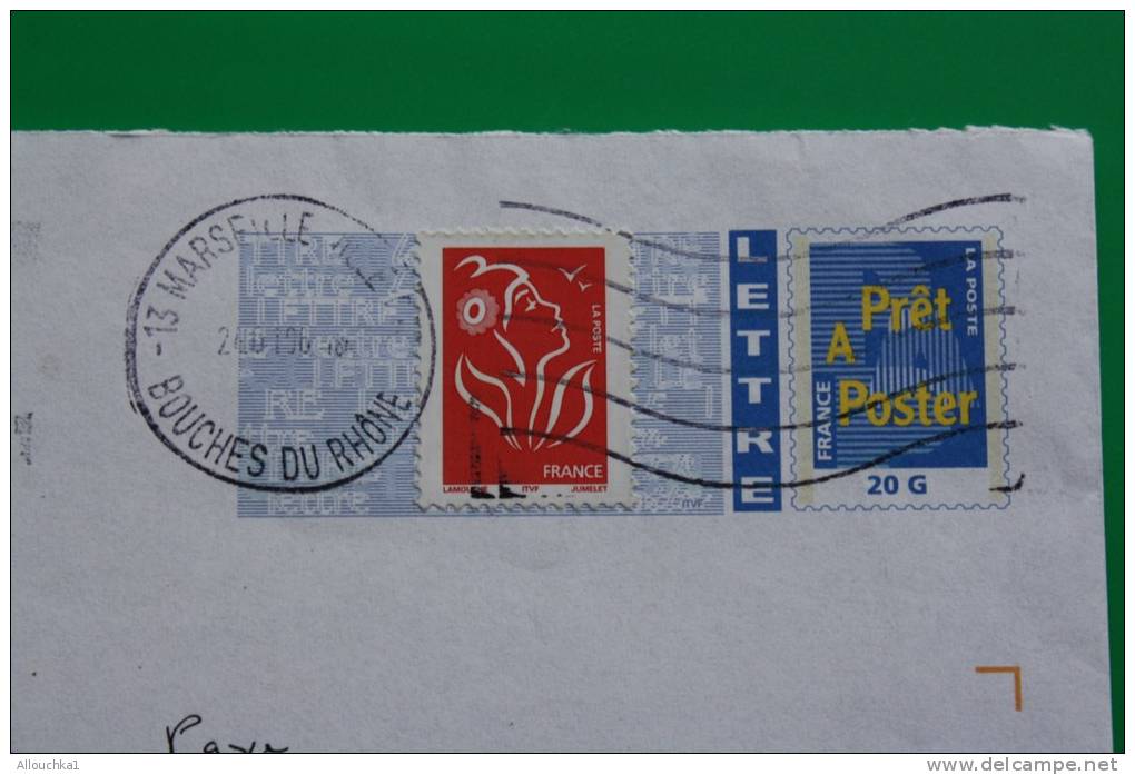 Lettre Récente Avec Curiosité :Lettre Prêt à Poster + Timbre Marianne Rajouté &mdash;&gt;&laquo; La Poste Vous Dit Merci - Used Stamps