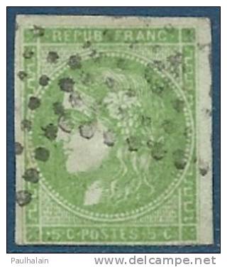 FRANCE Oblitéré Y&T N°42B - 1870 Bordeaux Printing