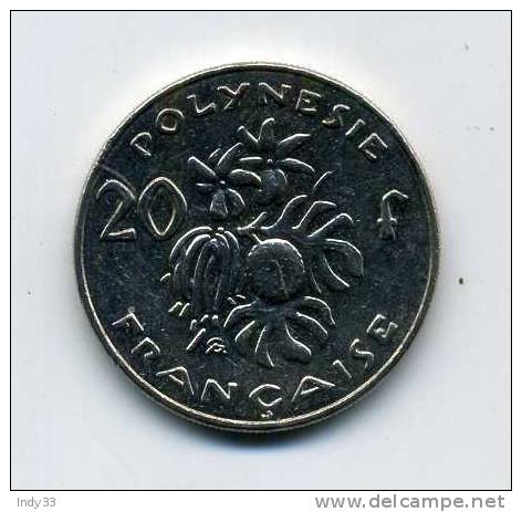 - POLYNESIE FRANCAISE . MONNAIE 20 F. 2004 . - Polynésie Française