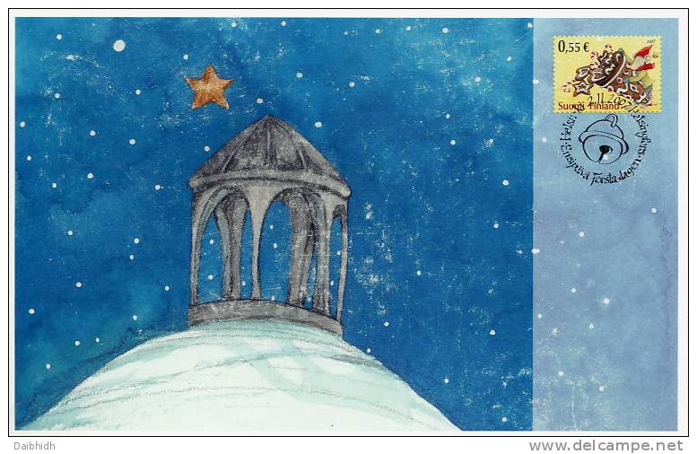 FINLAND 2007 Christmas On FD Card.  Michel 1868-69 - FDC