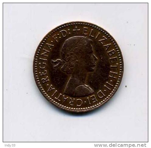 - GRANDE BRETAGNE . 1/2 P. 1967 . - C. 1/2 Penny