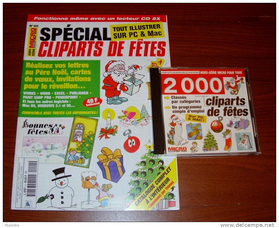 Micro Pour Tous Hs 4 Spécial 2000 Cliparts De Fête Ouvrage Complet Revue + Cd-rom - Informatique