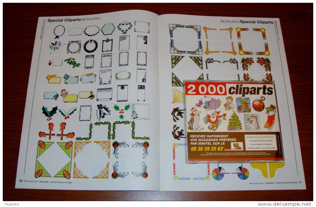 Micro Pour Tous Hs 4 Spécial 2000 Cliparts De Fête Ouvrage Complet Revue + Cd-rom - Informatica