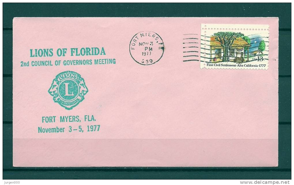 Lions Club, USA, 03/11/1977, 2nd Council Of Governords Meeting , FORT MYERS - FLORIDA (GA2746) - Rotary Club