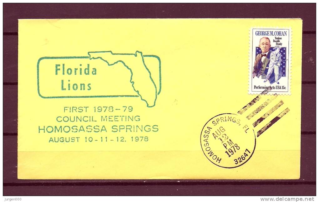 Lions Club, USA, 12/08/1978, FIRST COUNCIL MEETING ,  HOMOSASSA SPRINGS (GA2805) - Rotary, Lions Club