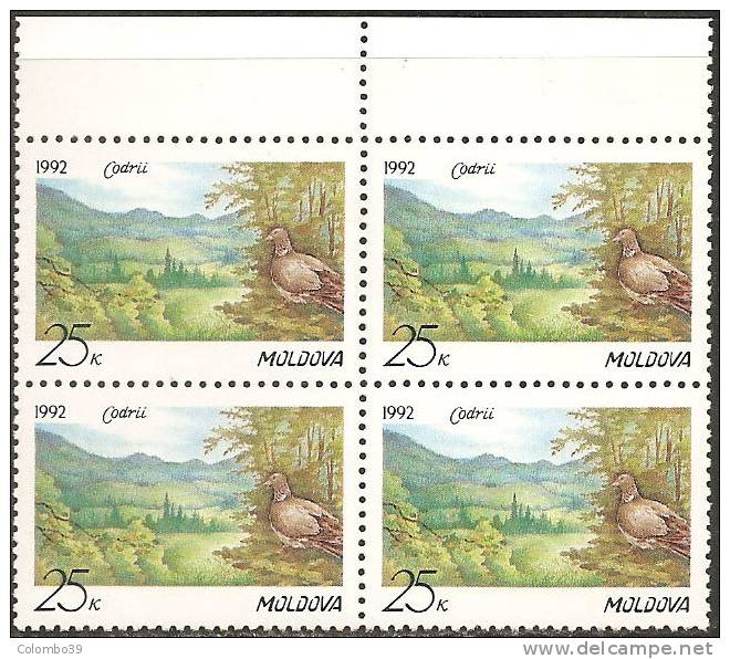 Moldova  1991  MNH**  -  Yv. 4 Bloc 4x  -  Protezione Della Foresta Moldava - Environment & Climate Protection