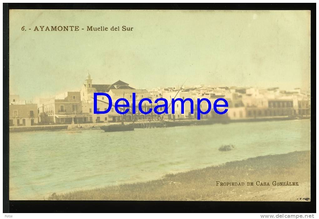 OLD POSTCARD PUERTE AYAMONTE ANDALUCIA SPAIN ESPAÑA - Huelva