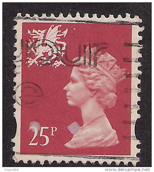 WALES GB  1993 - 96 25p RED USED MACHIN STAMP SG W73.( D511 ) - Pays De Galles