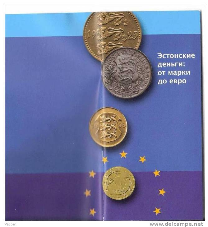 Estonian Bank Issue 2010 *Estonian Currency From The Mark To The Euro* (in Russian) - Estland