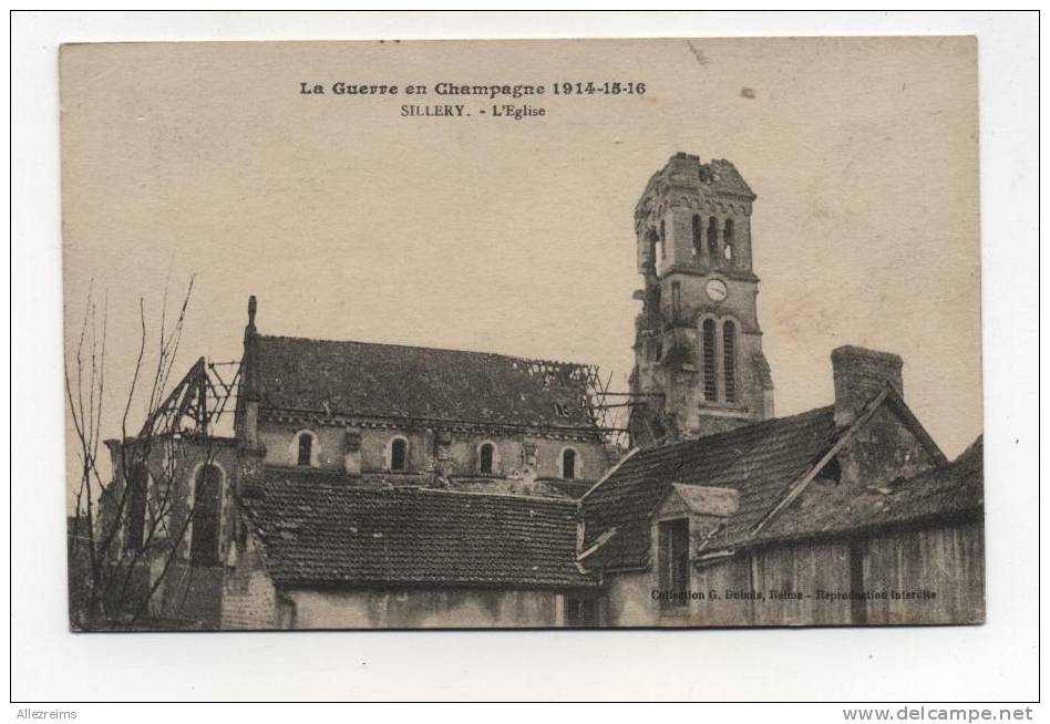 CPA 51 : SILLERY    église   A   VOIR  !!! - Sillery