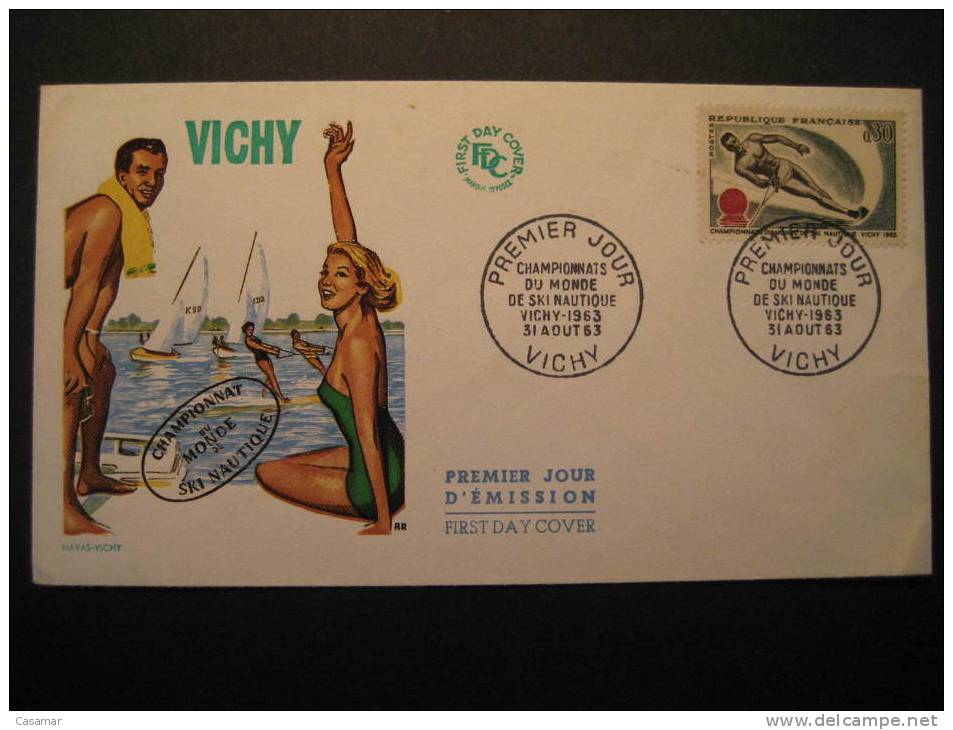 FRANCE Vichy 1963 World Championship Ski Nautique Water-skiing Esqui Nautico Surfriding Speedboat Voile Sailing Yachting - Waterski