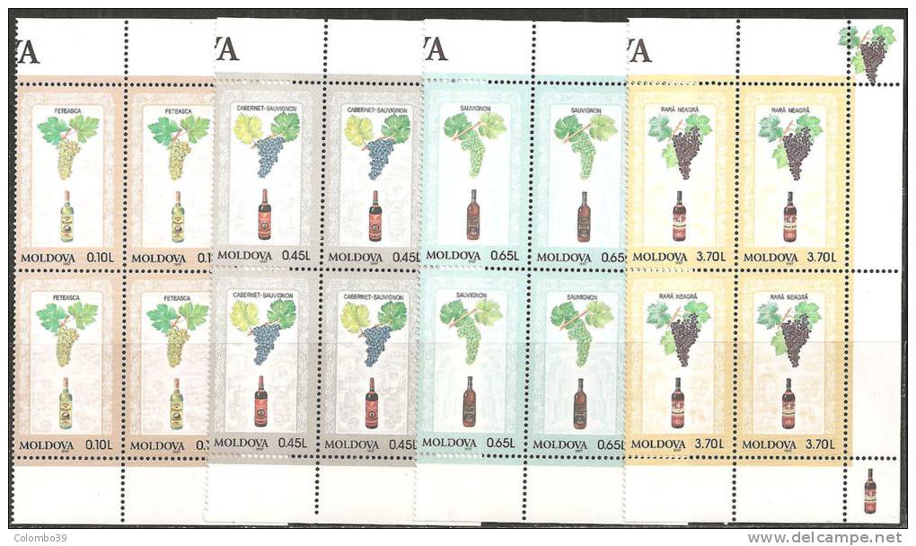 Moldova  1997  MNH**  -  Yv. 189/192  Bloc 4x - Agricoltura