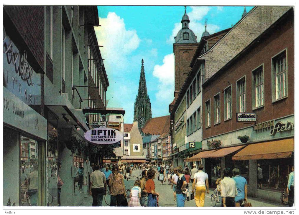 Carte Postale Allemagne  Münster I Salzstrasse  Mit Dominikaner Und Lambertikirche Trés Beau Plan - Muenster