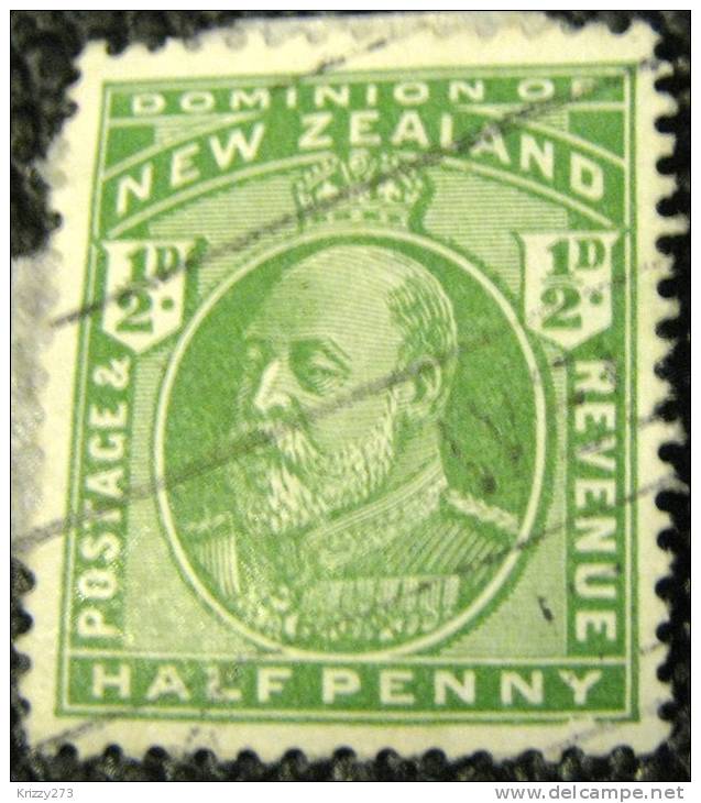 New Zealand 1909 King Edward VII 0.5d - Used - Other & Unclassified