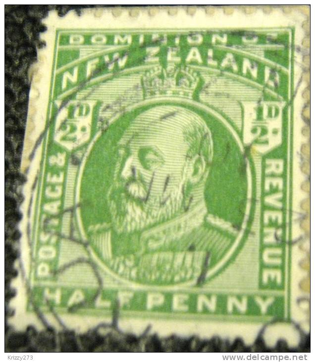 New Zealand 1909 King Edward VII 0.5d - Used - Other & Unclassified