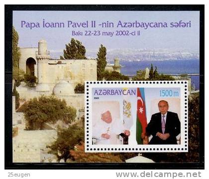 AZERBAIJAN 2002 POPE JP II MNH - Aserbaidschan
