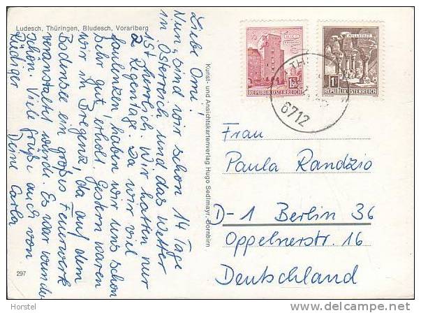 Austria - 6713 Ludesch - Thüringen - Bludesch - 2x Stamp - Bludenz
