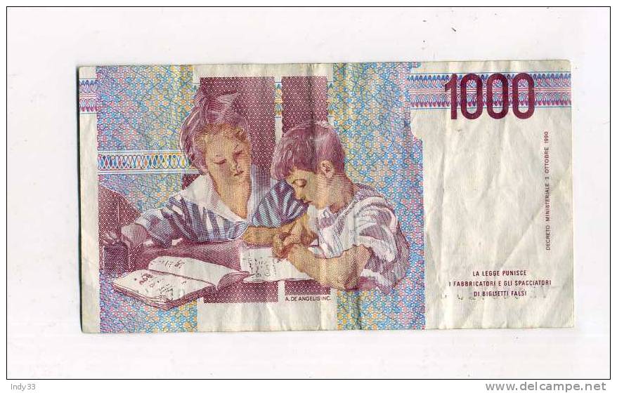 - ITALIE . 100 L. 1990   . - 1000 Lire