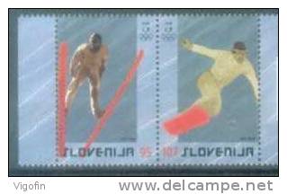 SI 2006-574-5 OLIMPIC GAMES TORINO, SLOVENIA, 1 X 2v, MNH - Winter 2006: Torino