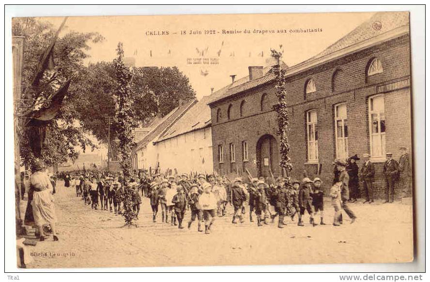 E387 -Celles - 08 Juin 1922 - Remise Du Drapeau Aux Combattants - Celles