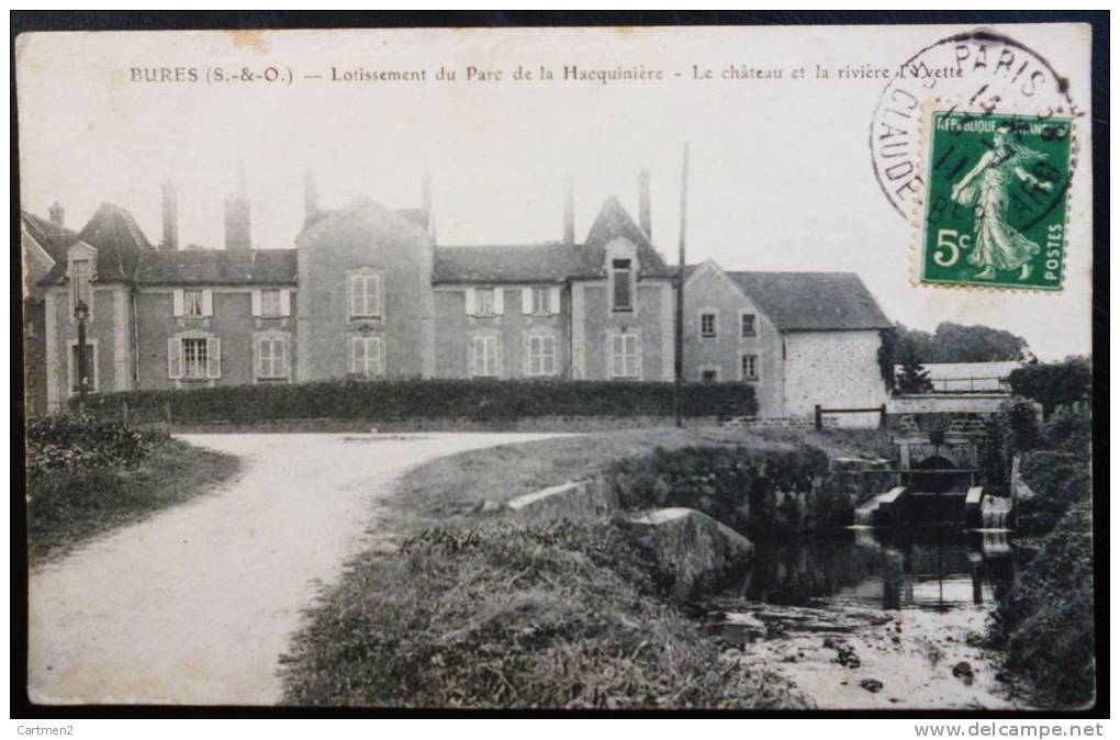 BURES LOTISSEMENT DU PARC DE LA HACQUINIERE CHATEAU ET RIVIERE L'YVETTE 91 ESSONNE - Bures Sur Yvette