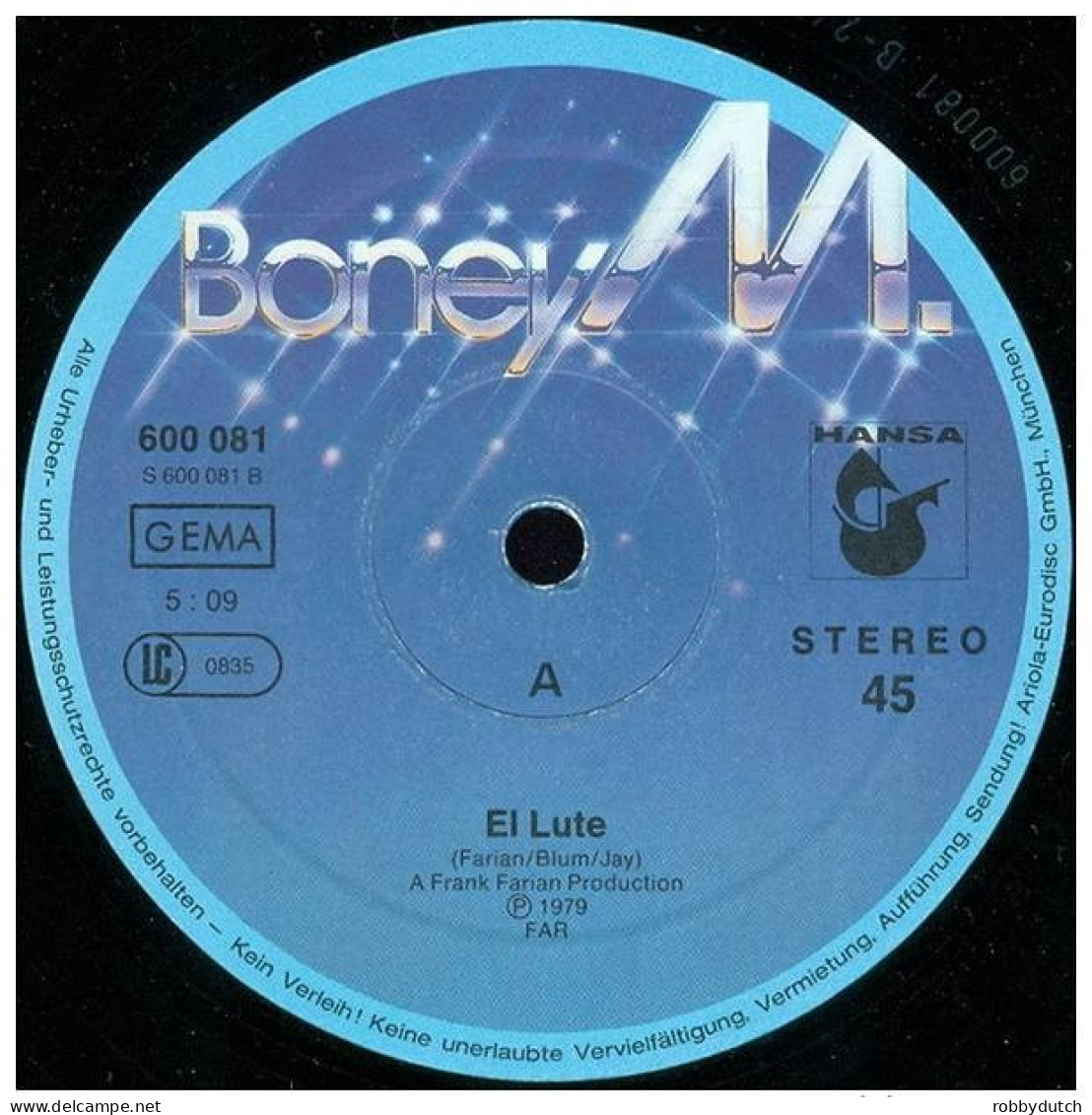 * 12" Maxi *  BONEY M. - GOTTA GO HOME / EL LUTE (Germany 1979 EX-!!!) - 45 Rpm - Maxi-Singles