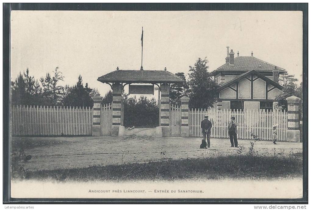 - CPA 60 - Angicourt, Sanatorium Villemin - L'entrée - Liancourt