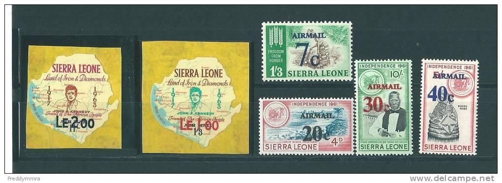 Sierra Leone:  Michel - Entre 294 Et  301  ** - Sierra Leone (1961-...)