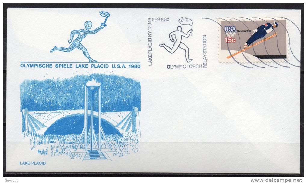 Etats-Unis - FDC - Jeux De Lake Placid 1980 - Hiver 1980: Lake Placid