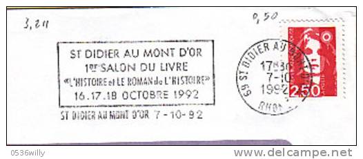 F-St. Didier Au Mont D'Or 1992. Salon Du Livre /Buchsalon (3.211) - Other & Unclassified